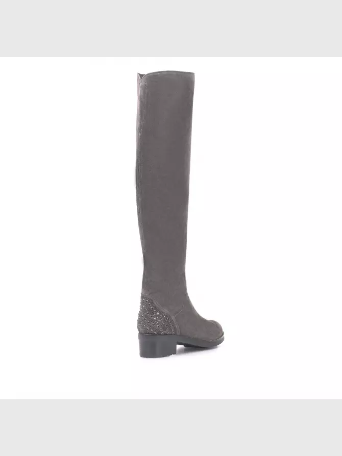 Female over knee boots Respect: grey, Winter - 03