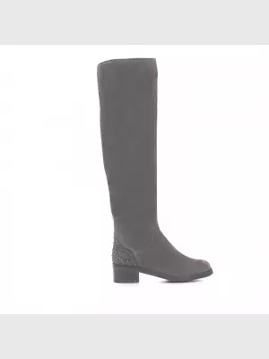 Female over knee boots Respect:  grey, Winter - 01