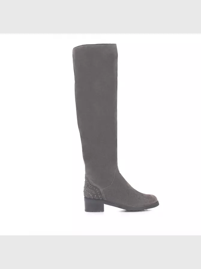 Female over knee boots Respect: grey, Winter - 00