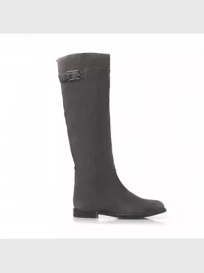 Female over knee boots Respect:  grey, Winter - 01