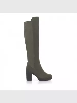 Female over knee boots Respect:  green, Winter - 01