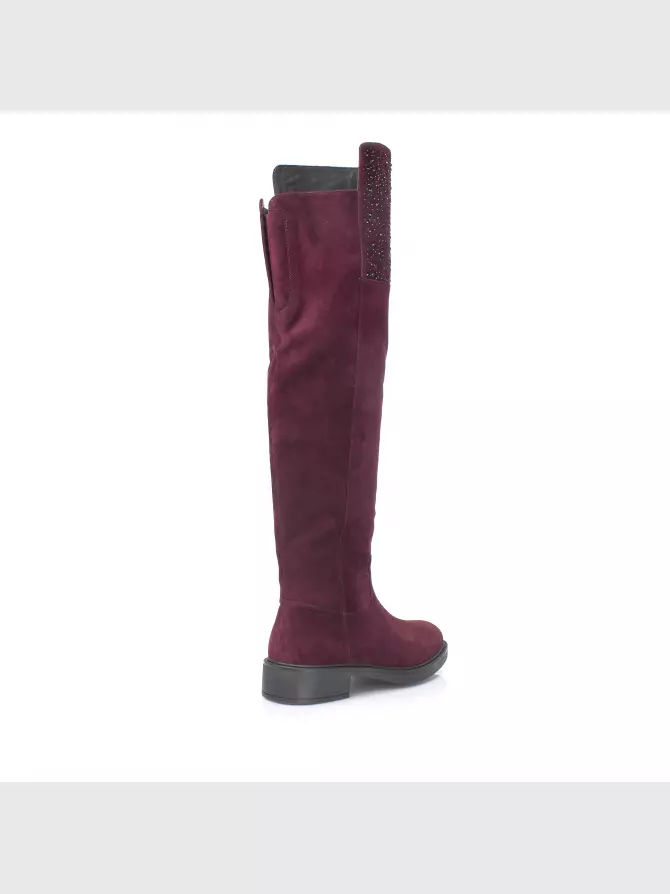 Female over knee boots Respect: red, Winter - 03