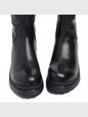 Female high boots Respect:  black, Winter - 02