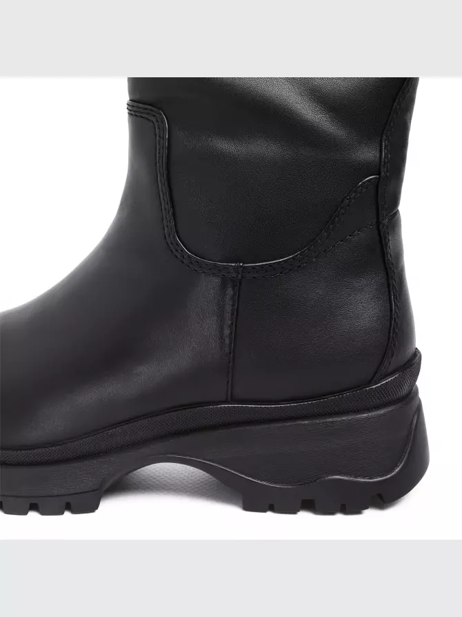 Female high boots Respect: black, Winter - 03