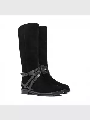 Female high boots Respect:  black, Winter - 01