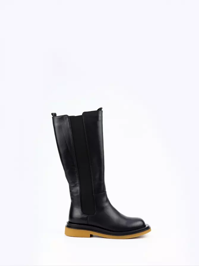 Female high boots Respect: black, Winter - 00