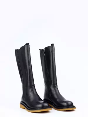 Female high boots Respect:  black, Winter - 02