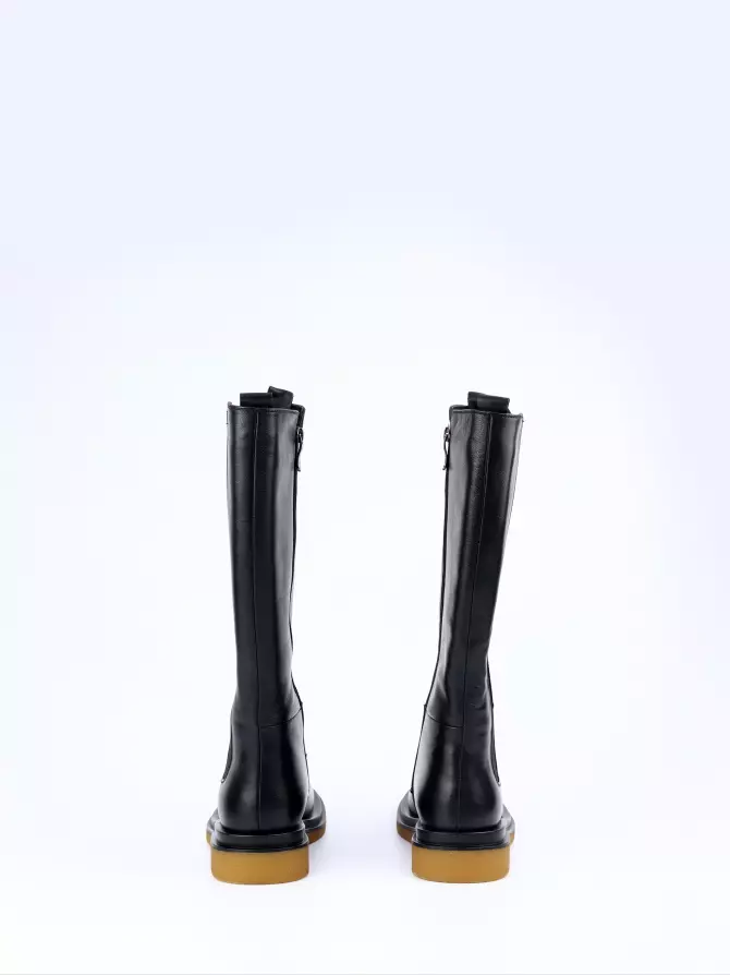 Female high boots Respect: black, Winter - 05