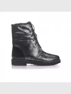 Female boots Respect:  blue, Winter - 01