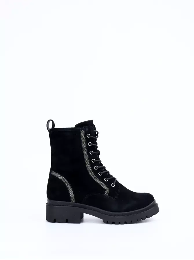 Female boots Respect: black, Winter - 00