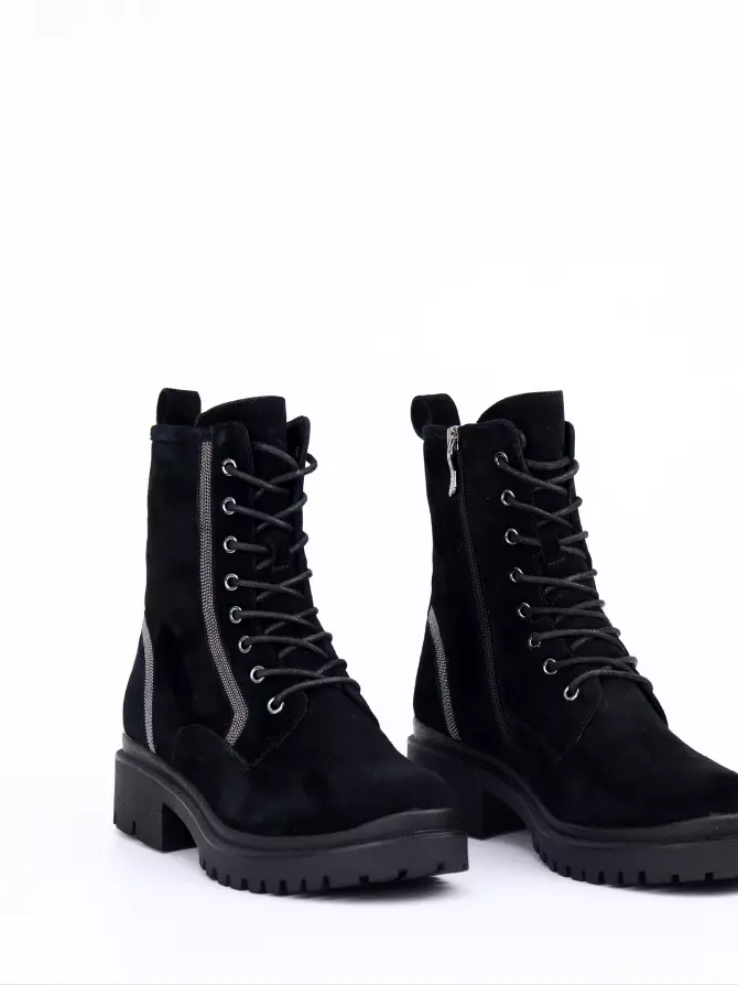 Female boots Respect: black, Winter - 02