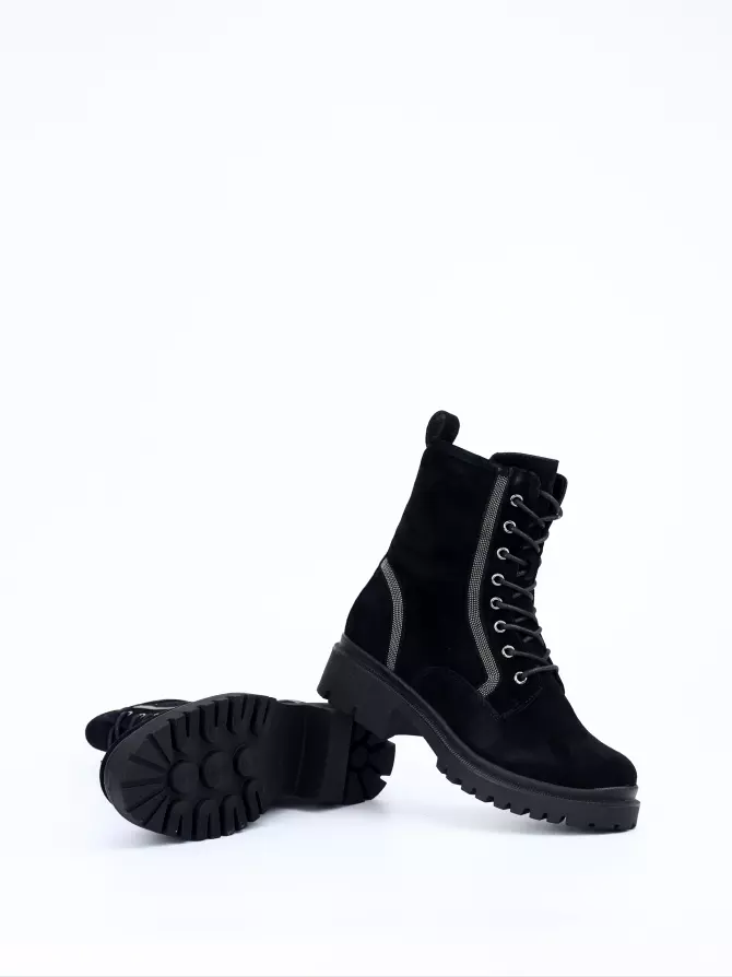 Female boots Respect: black, Winter - 03