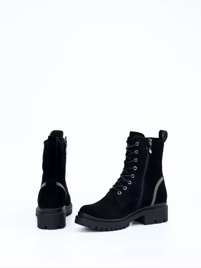 Female boots Respect: black, Winter - 04