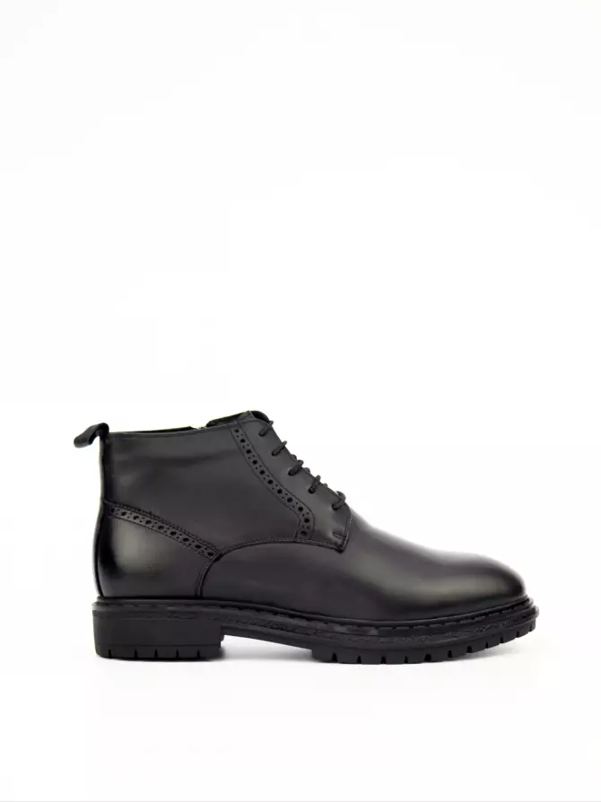 Male shoes Respect: black, Winter - 00