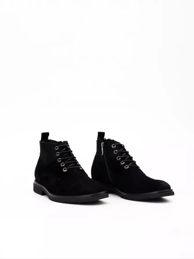 Male shoes Respect: black, Winter - 01