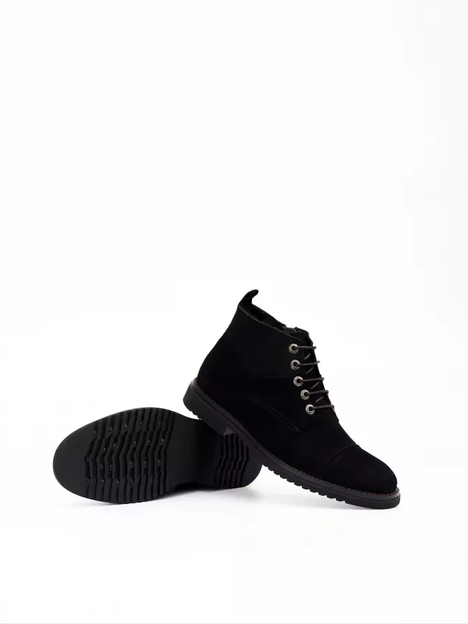 Male shoes Respect: black, Winter - 05