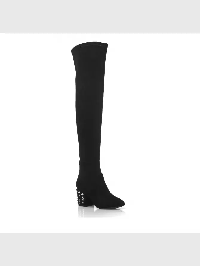 Female over knee boots Respect: black, Demі - 01