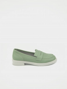 Women's loafers Respect:  green, Summer - 01