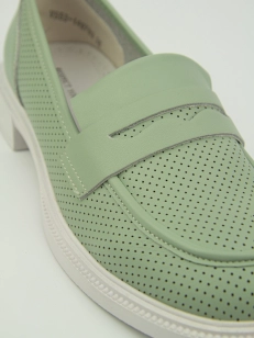 Women's loafers Respect:  green, Summer - 02