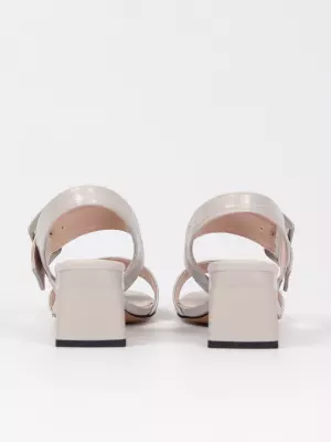 Female heeled sandals Respect:  grey, Summer - 02