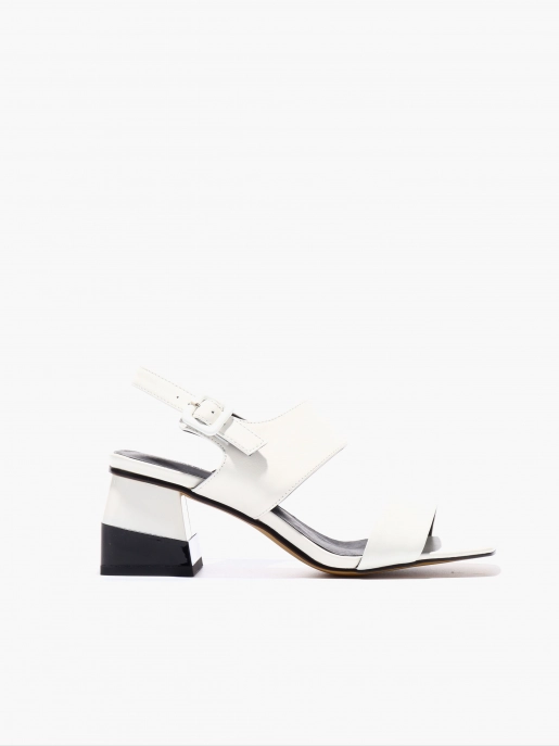 Female heeled sandals Respect: white, Summer - 00