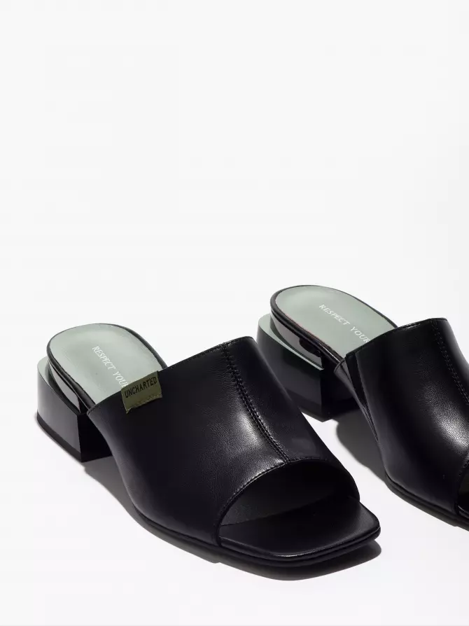 Women's clogs Respect: black, Summer - 02