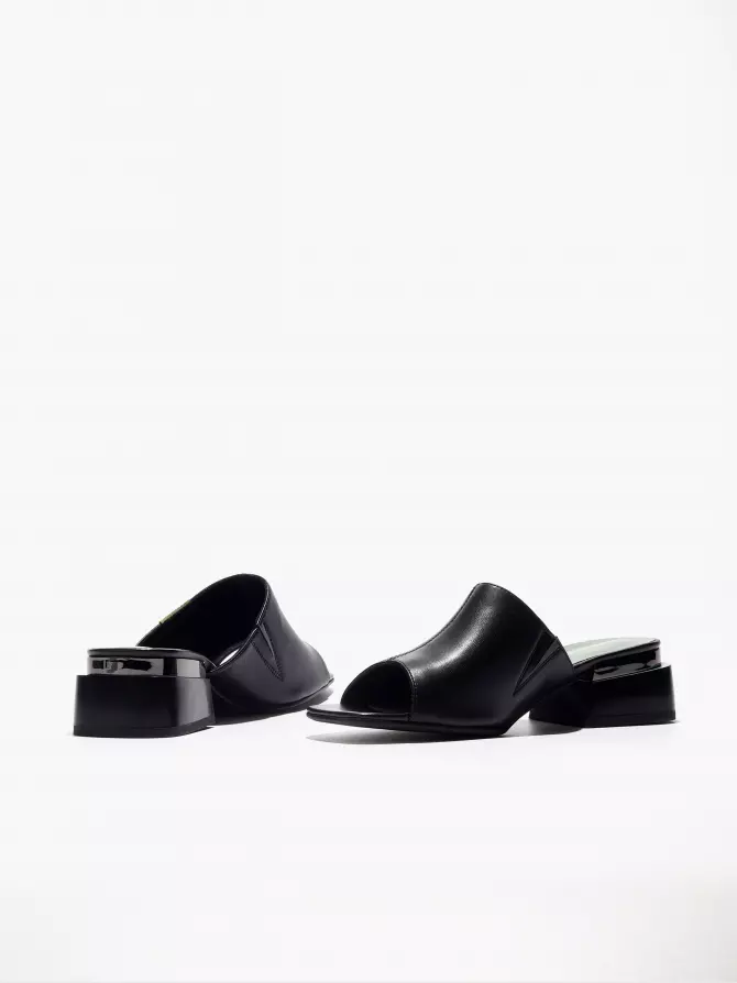 Women's clogs Respect: black, Summer - 03