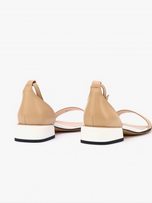 Female heeled sandals Respect: beige, Summer - 04