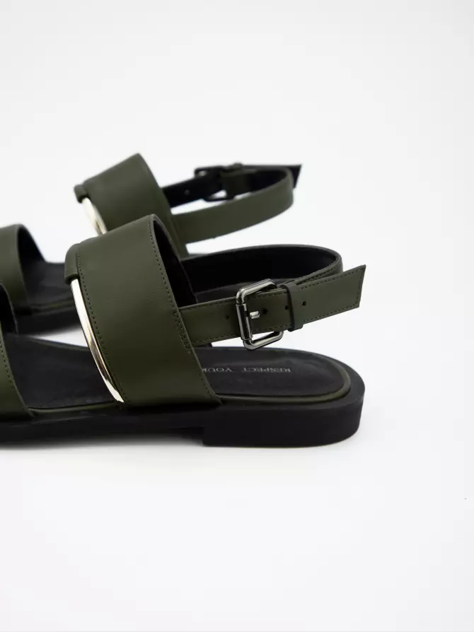 Women's sandals Respect: green, Summer - 03