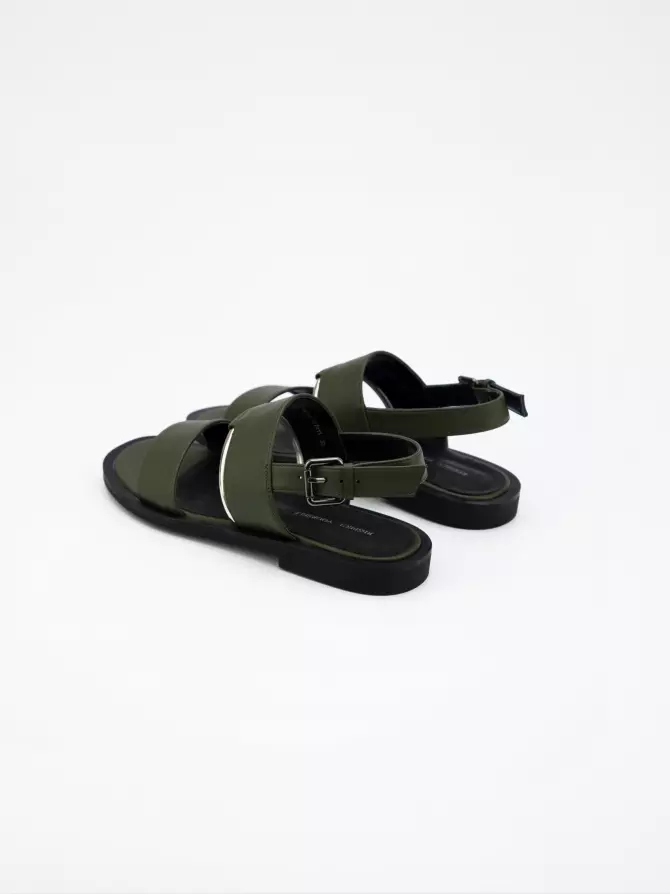 Women's sandals Respect: green, Summer - 04