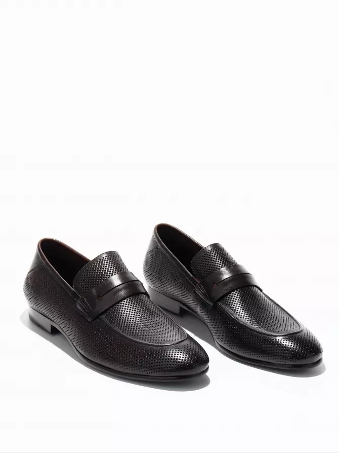 Men's loafers Respect: brown, Summer - 01