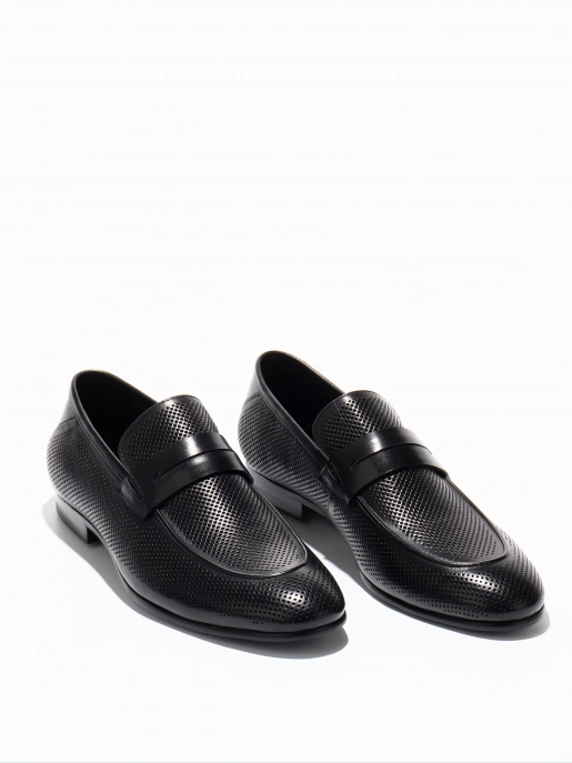 Men's loafers Respect: black, Summer - 01