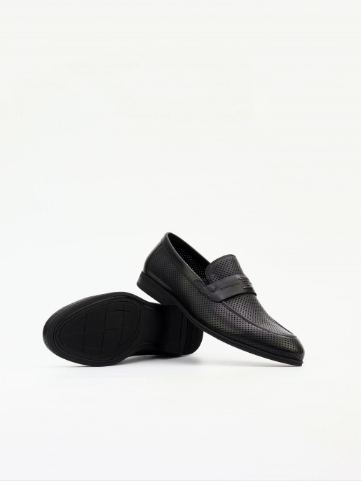 Men's loafers Respect: black, Summer - 03