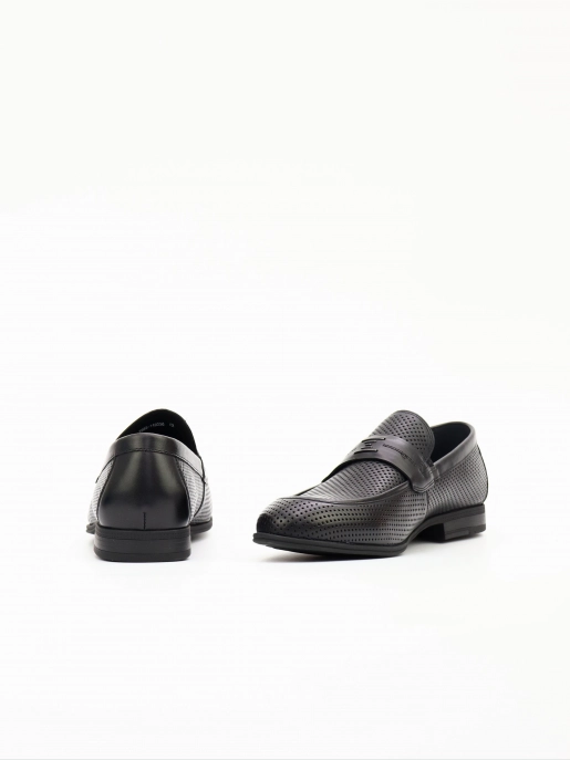 Men's loafers Respect: black, Summer - 04