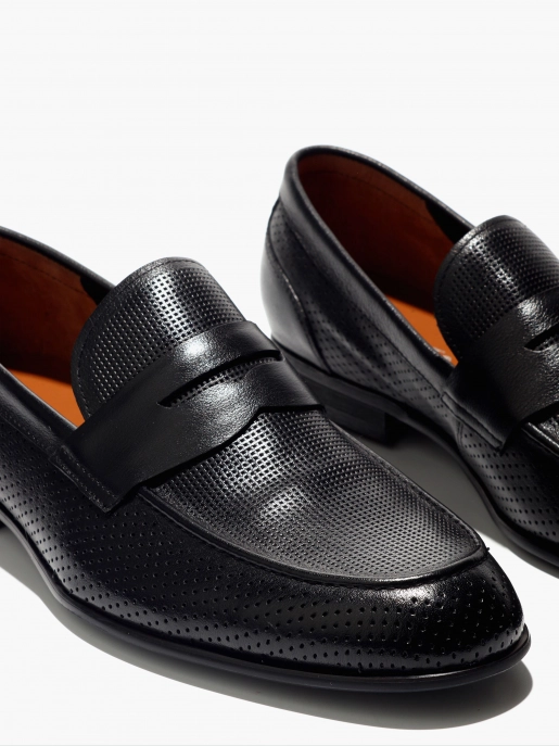 Men's loafers Respect: black, Summer - 02