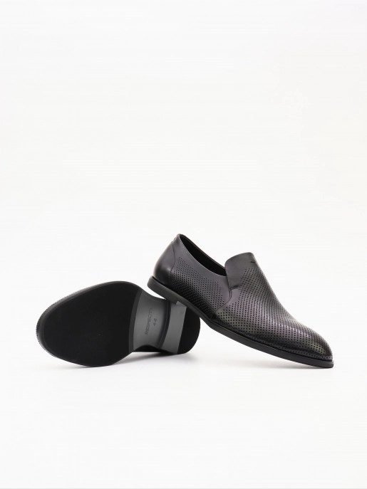 Male shoes Respect: black, Summer - 03