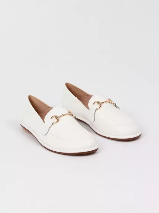 Women's loafers Respect: white, Summer - 01