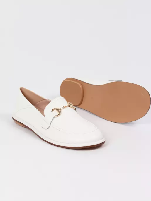 Women's loafers Respect: white, Summer - 04