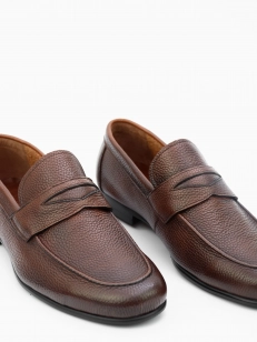 Men's loafers Respect:  brown, Year - 02