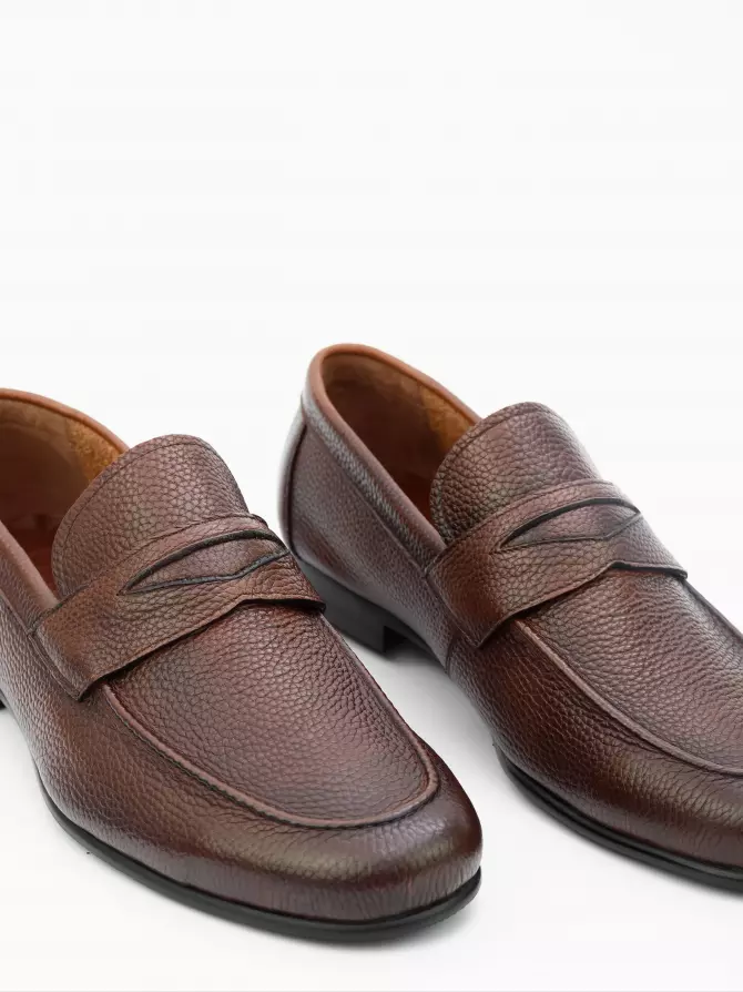 Men's loafers Respect: brown, Year - 02