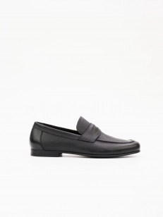 Men's loafers Respect:  black, Year - 01