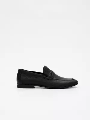 Men's loafers Respect:  black, Year - 01